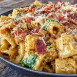 creamy tuscan pumpkin pasta - featured image