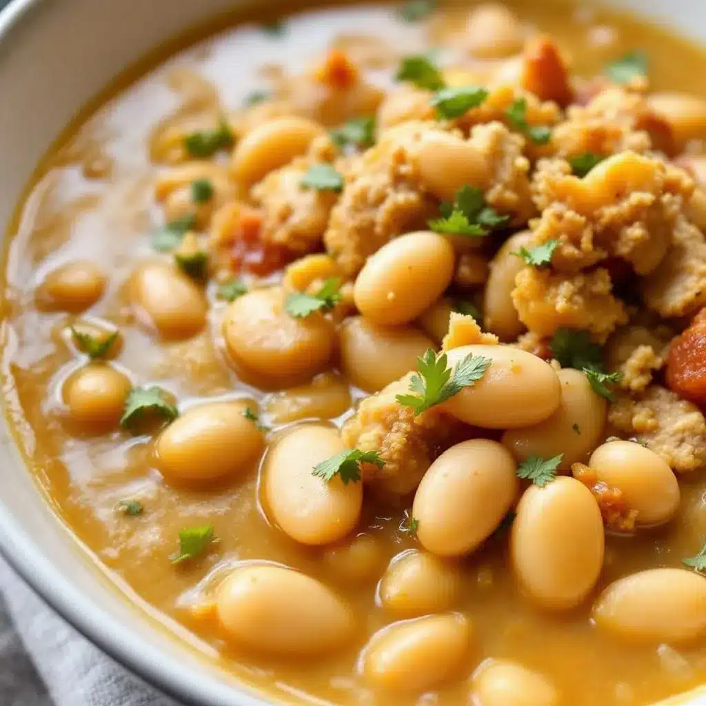 creamy white chicken chili with cannellini beans preparation steps