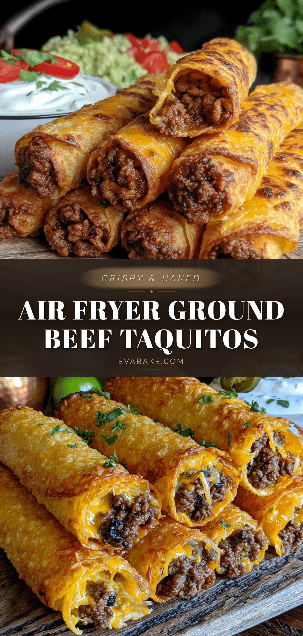 crispy air fryer ground beef taquitos recipe