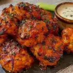 crispy baked buffalo cauliflower bites - featured image