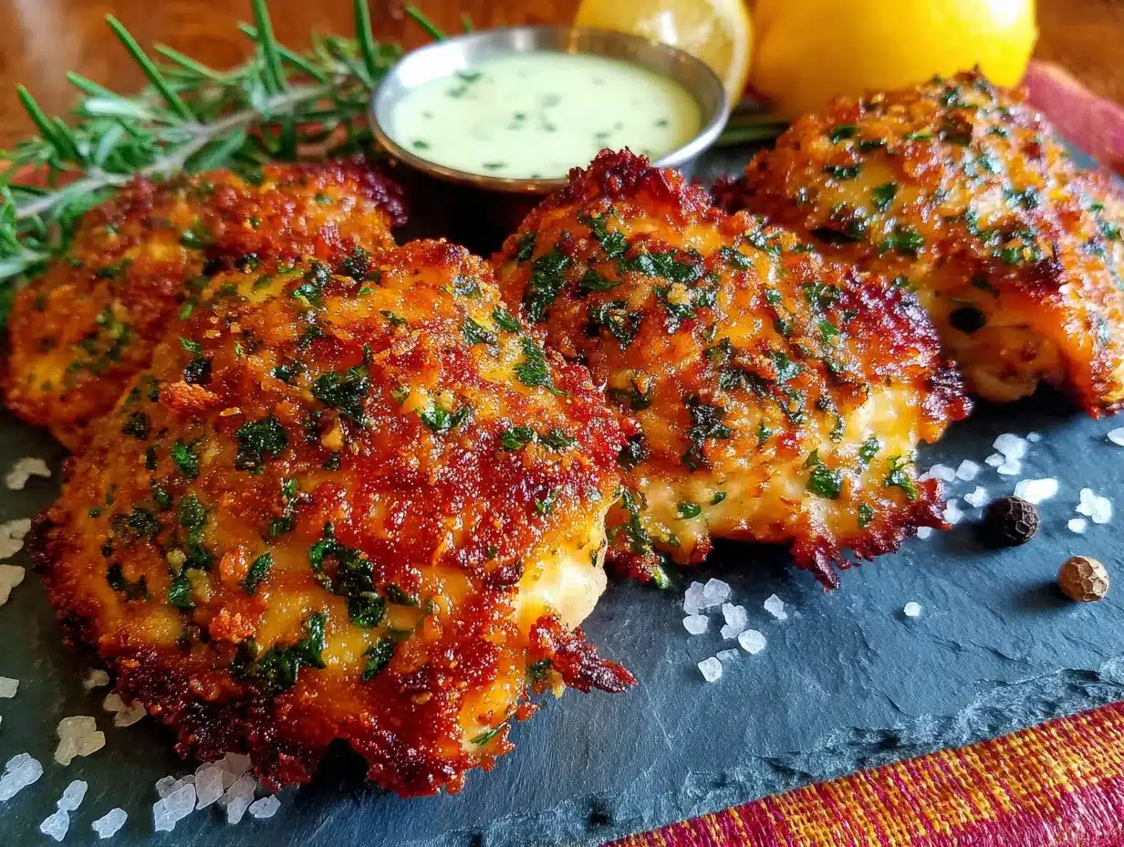 crispy baked parmesan chicken thighs preparation steps