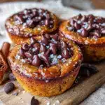 crispy-edge chocolate chip pumpkin muffin tops - featured image
