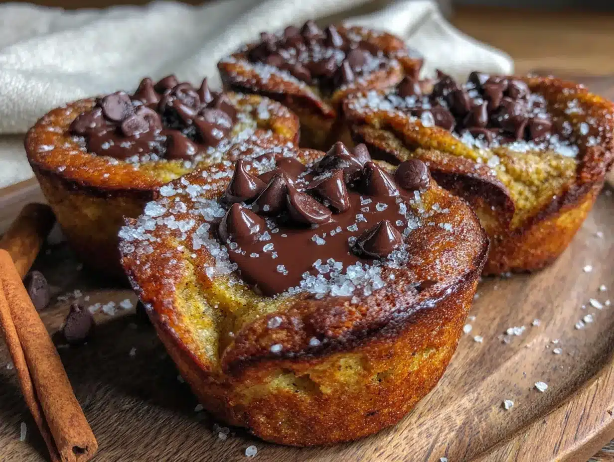 crispy-edge chocolate chip pumpkin muffin tops preparation steps