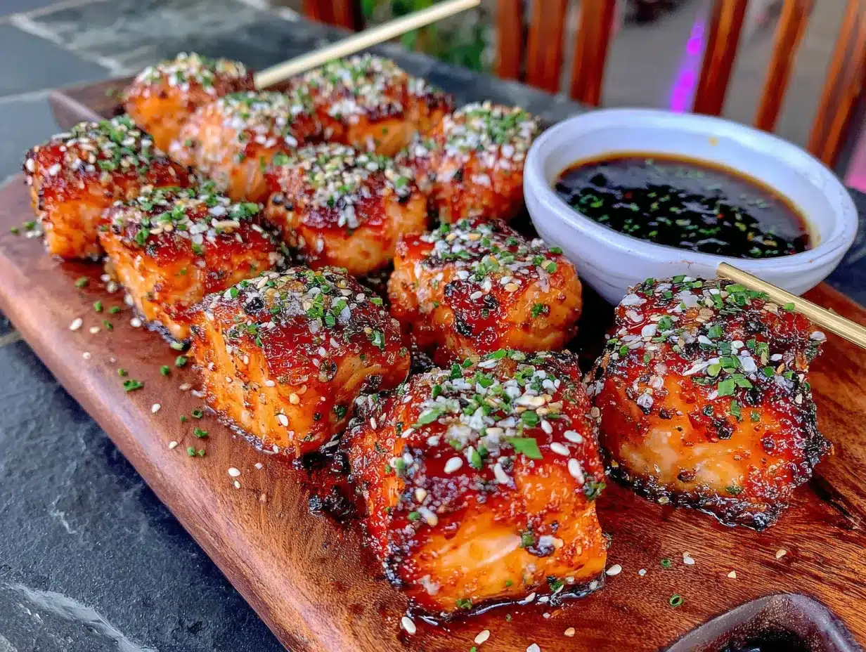 crispy honey garlic salmon bites preparation steps