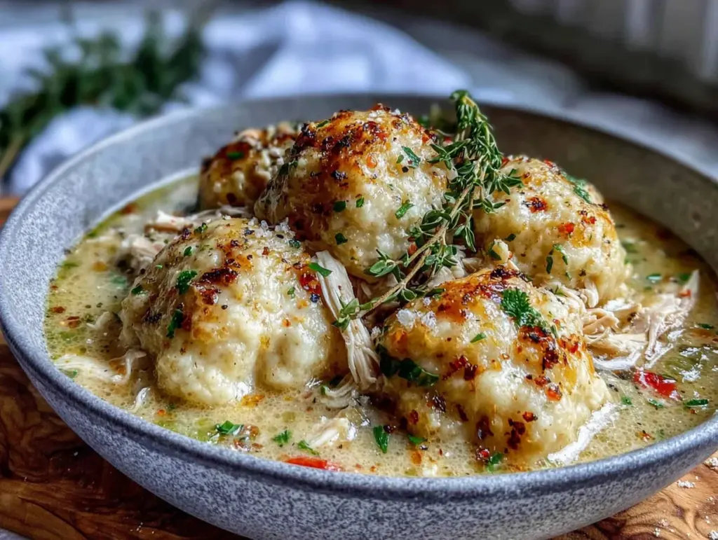 crockpot chicken and dumplings - featured image