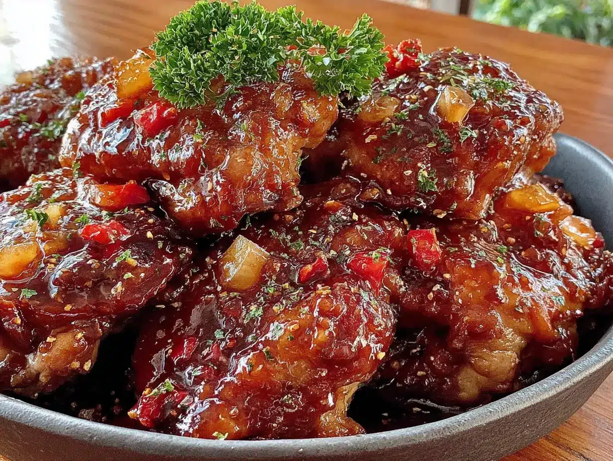 crockpot honey garlic chicken thighs preparation steps