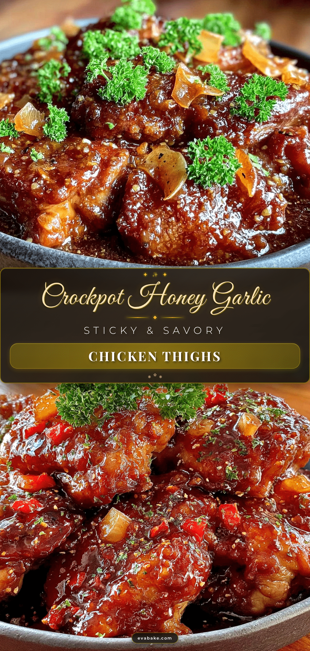 crockpot honey garlic chicken thighs recipe