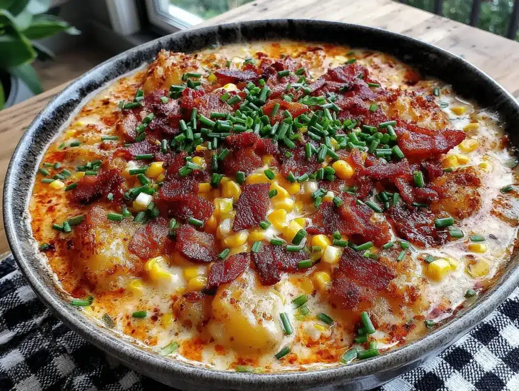crockpot potato corn chowder - featured image