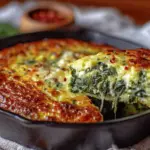 crustless spinach and cheese breakfast casserole - featured image