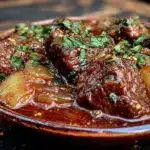 easy crockpot beef stew - featured image