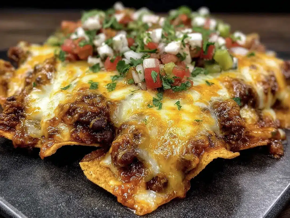 easy loaded sheet-pan nachos preparation steps