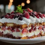 easy no-bake berry icebox cake - featured image