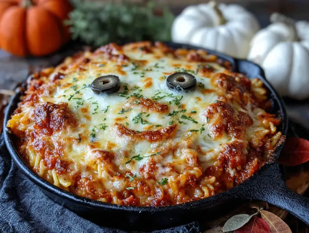 easy one-pot mummy baked ziti - featured image