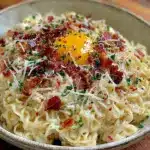 Easy One-Pot Ramen Carbonara for College Students - featured image