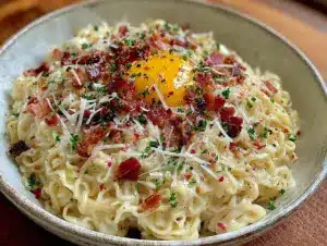 Easy One-Pot Ramen Carbonara for College Students - featured image