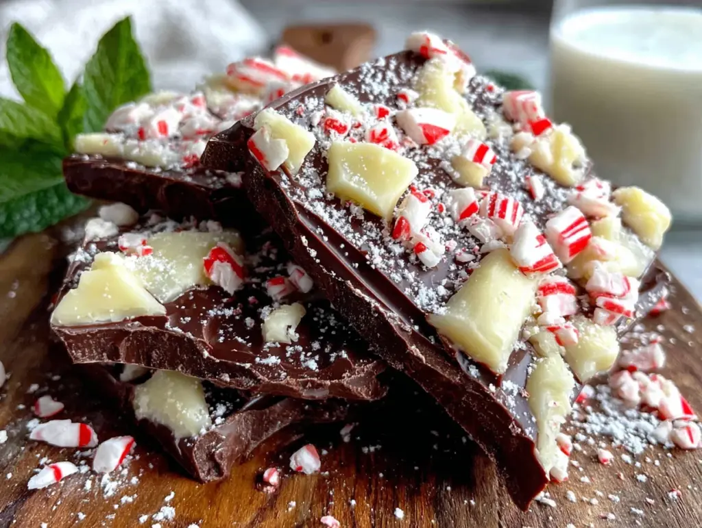 easy peppermint bark - featured image