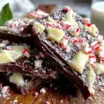 easy peppermint bark - featured image