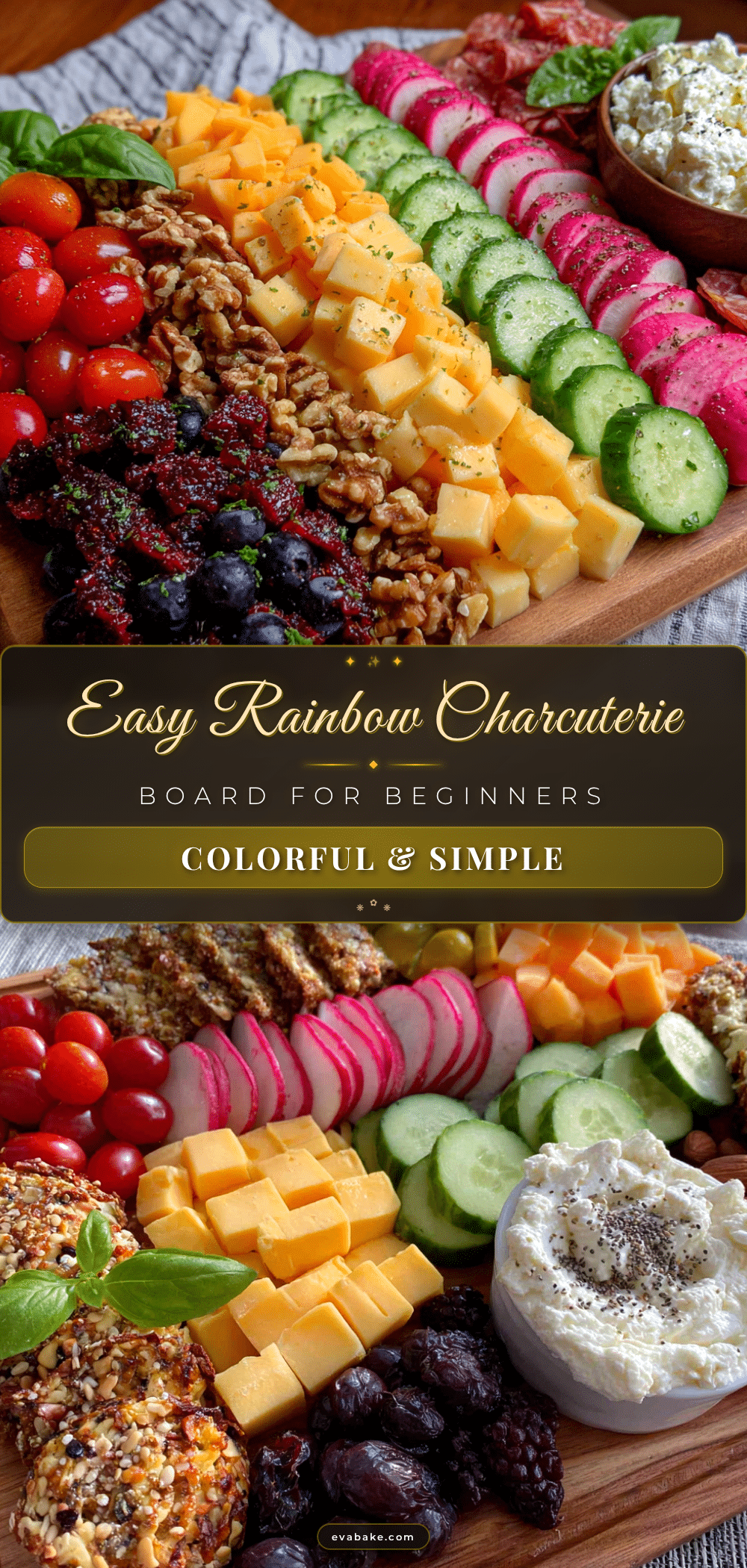 easy rainbow charcuterie board for beginners recipe