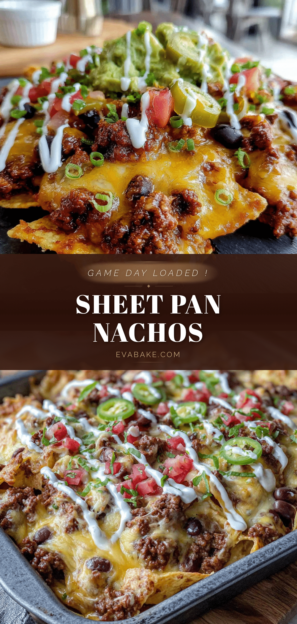 easy sheet pan nachos with ground beef for game day recipe