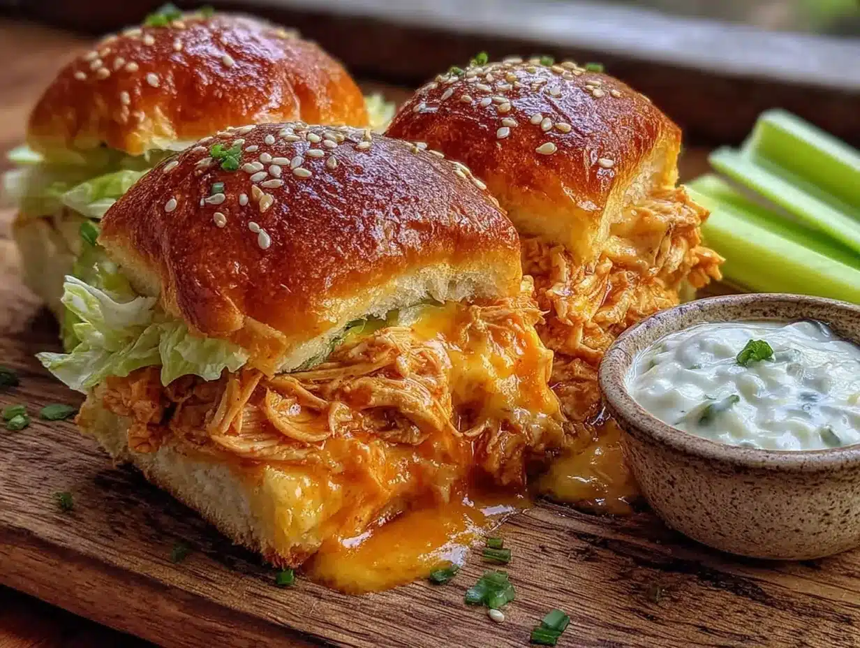 easy slow cooker buffalo chicken sliders preparation steps