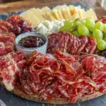 football-shaped charcuterie board - featured image