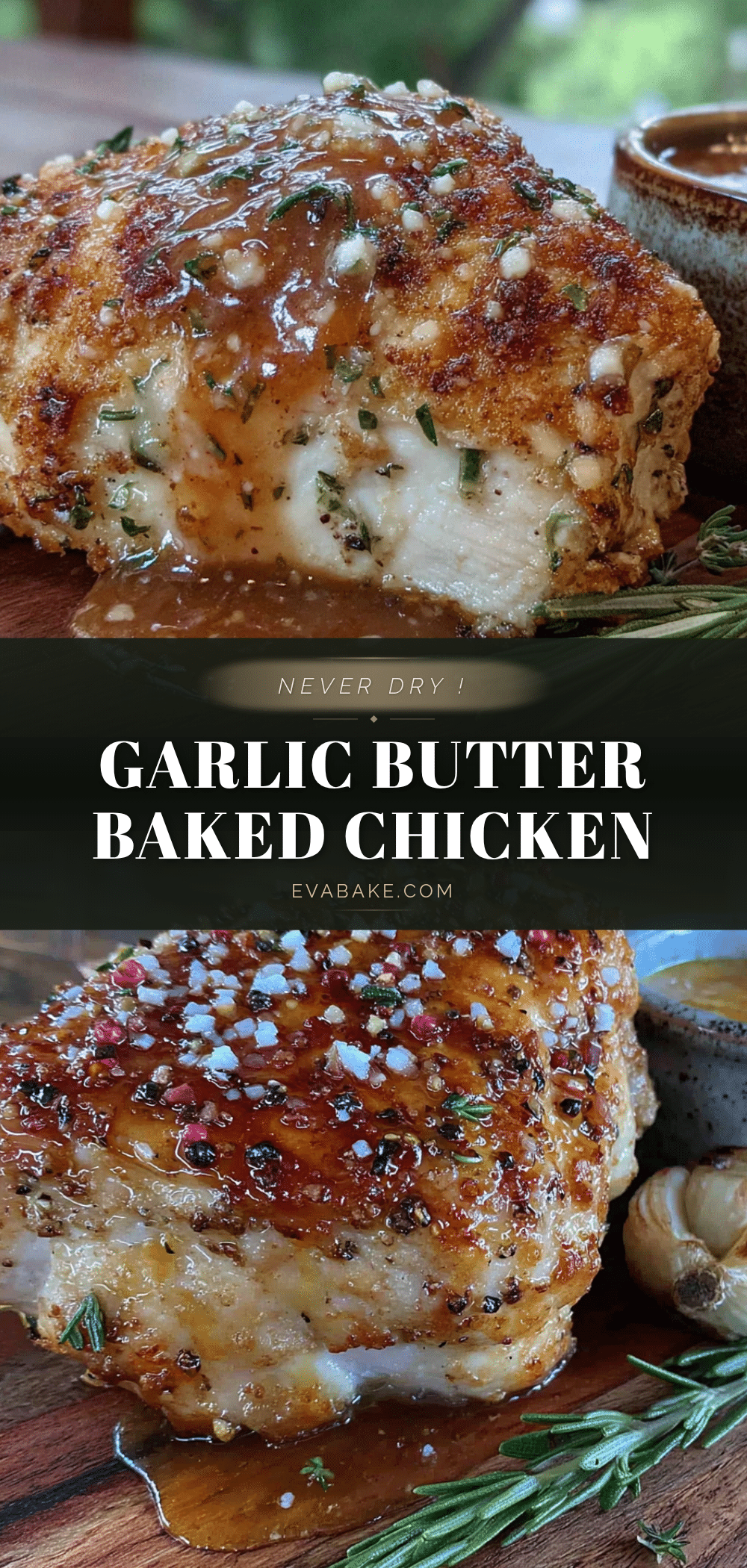 garlic butter baked chicken breast recipe