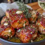 garlic butter salmon bites - featured image