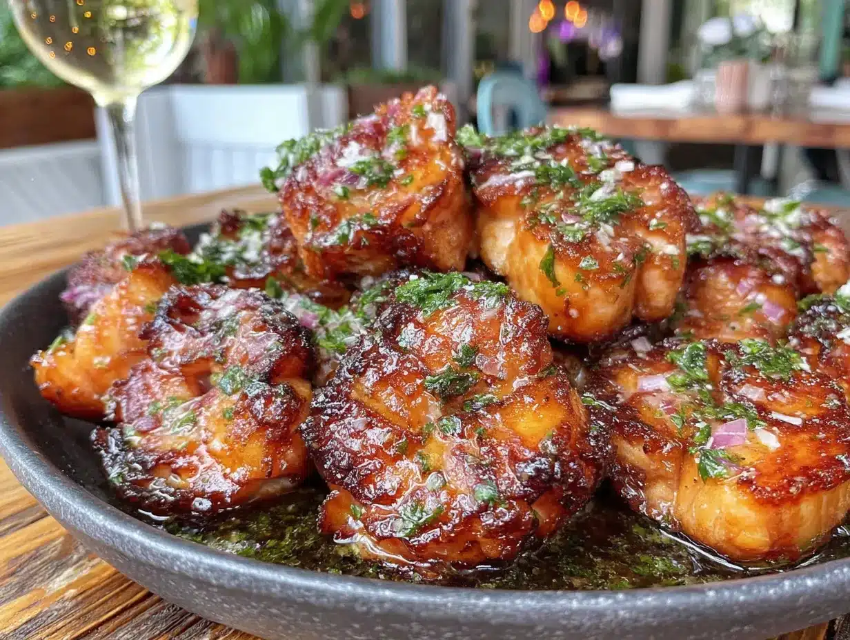 garlic butter salmon bites preparation steps