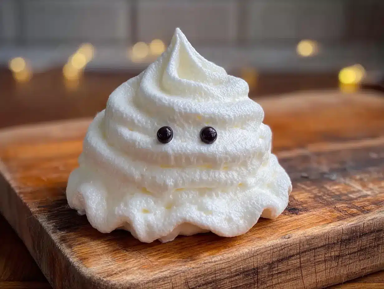 ghost meringue cookies preparation steps