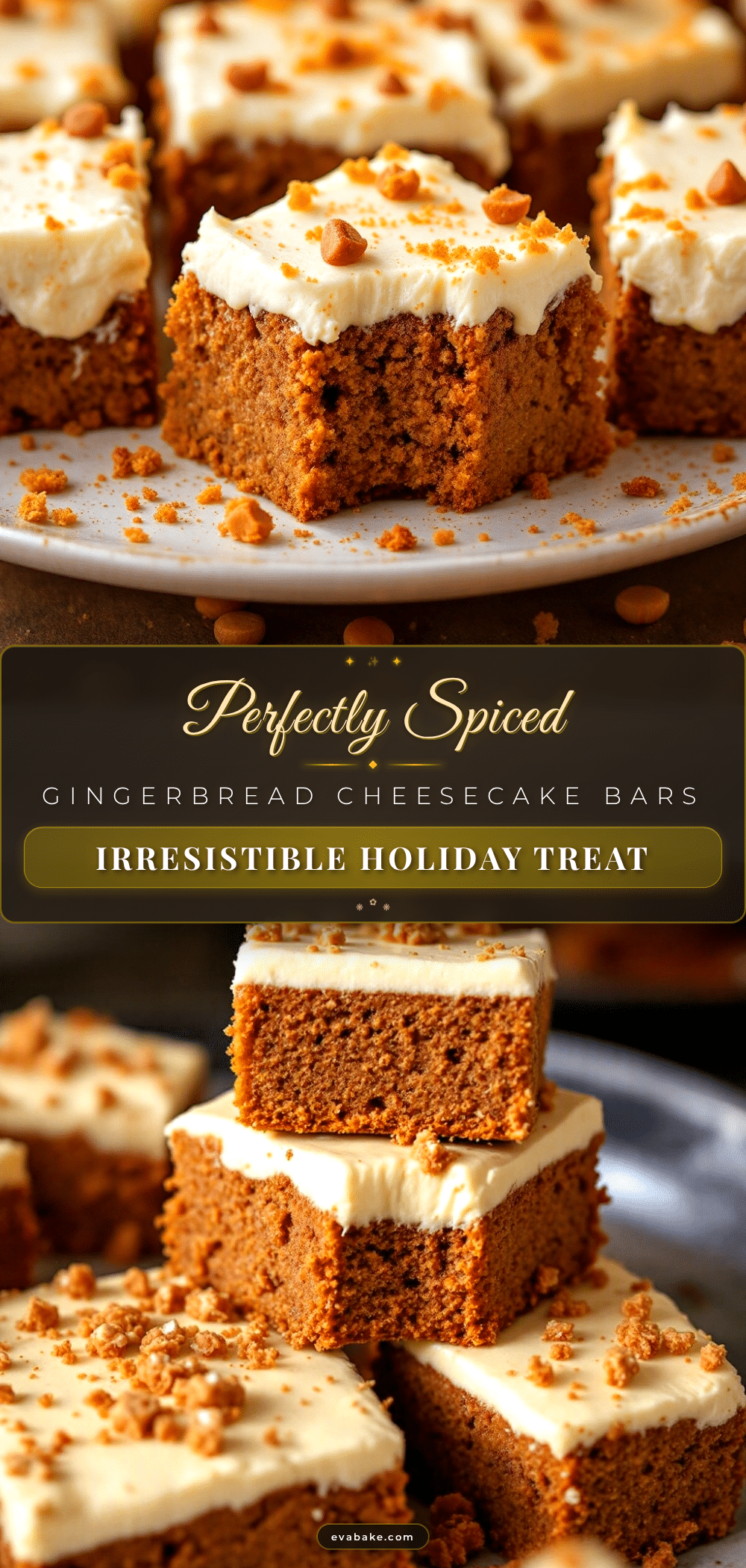 gingerbread cheesecake bars recipe