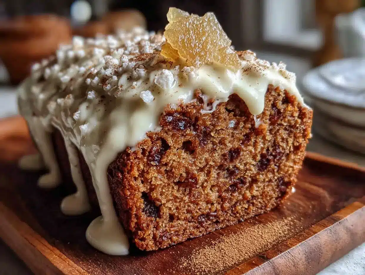 gingerbread loaf cake preparation steps