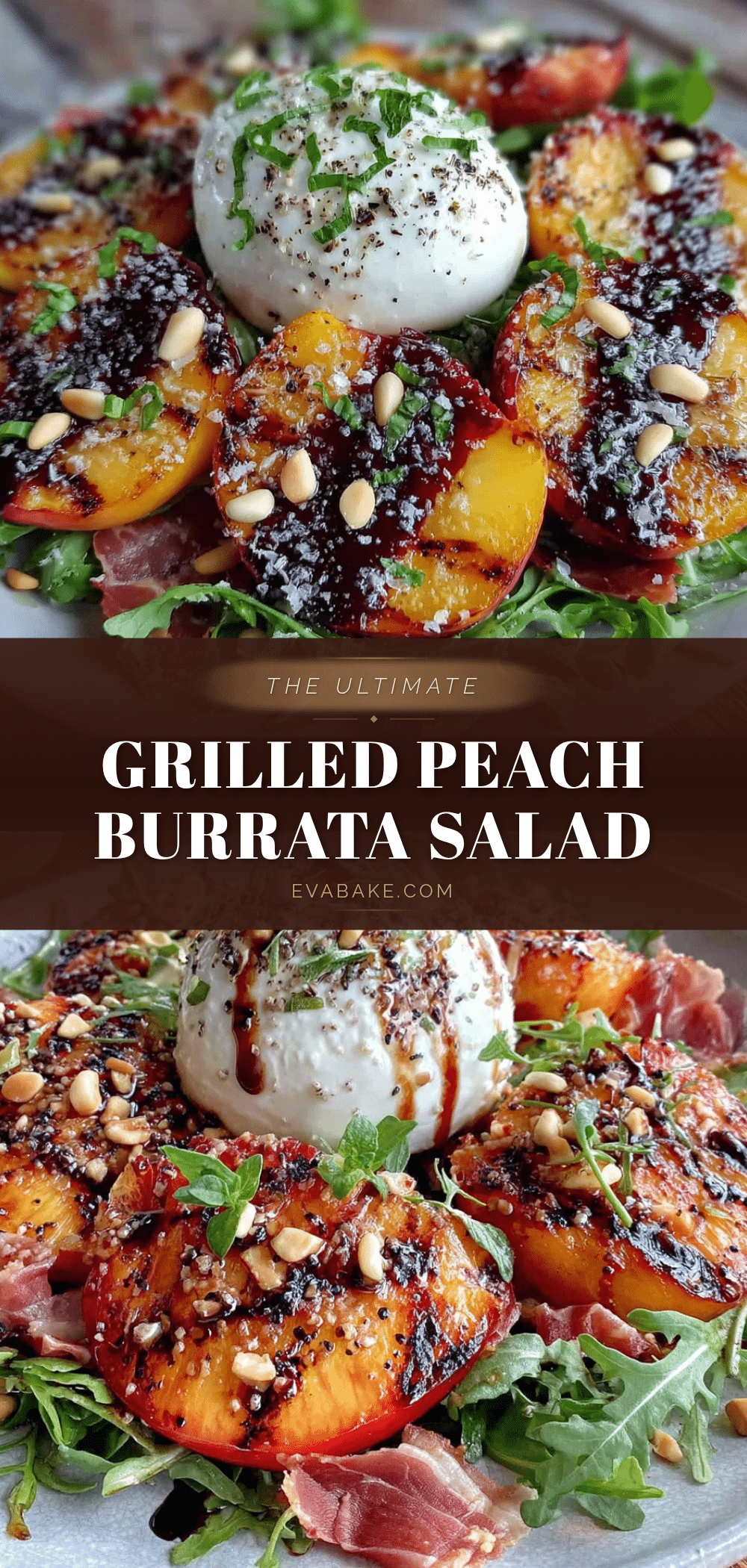 grilled peach and burrata salad recipe