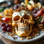 Halloween skull charcuterie board - featured image