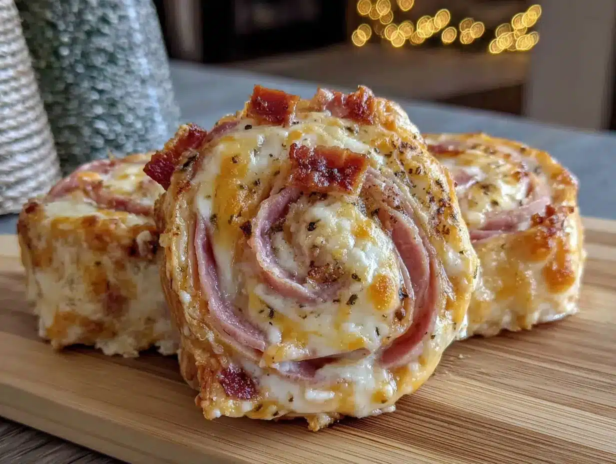 ham and cheddar ranch pinwheels preparation steps