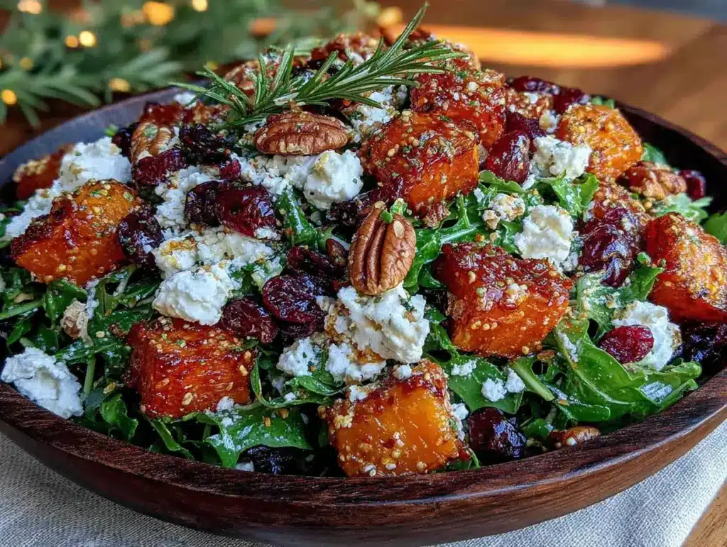 harvest fall salad with maple vinaigrette - featured image