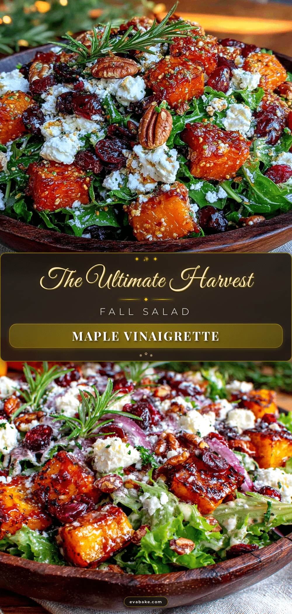 harvest fall salad with maple vinaigrette recipe