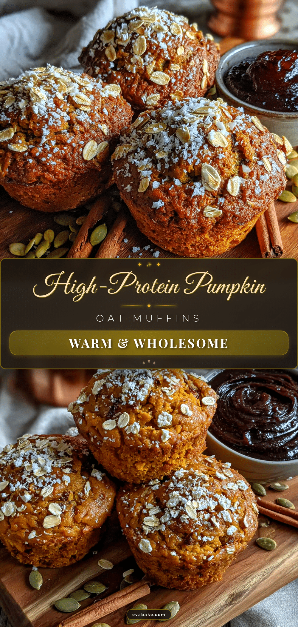 high protein pumpkin oat muffins recipe