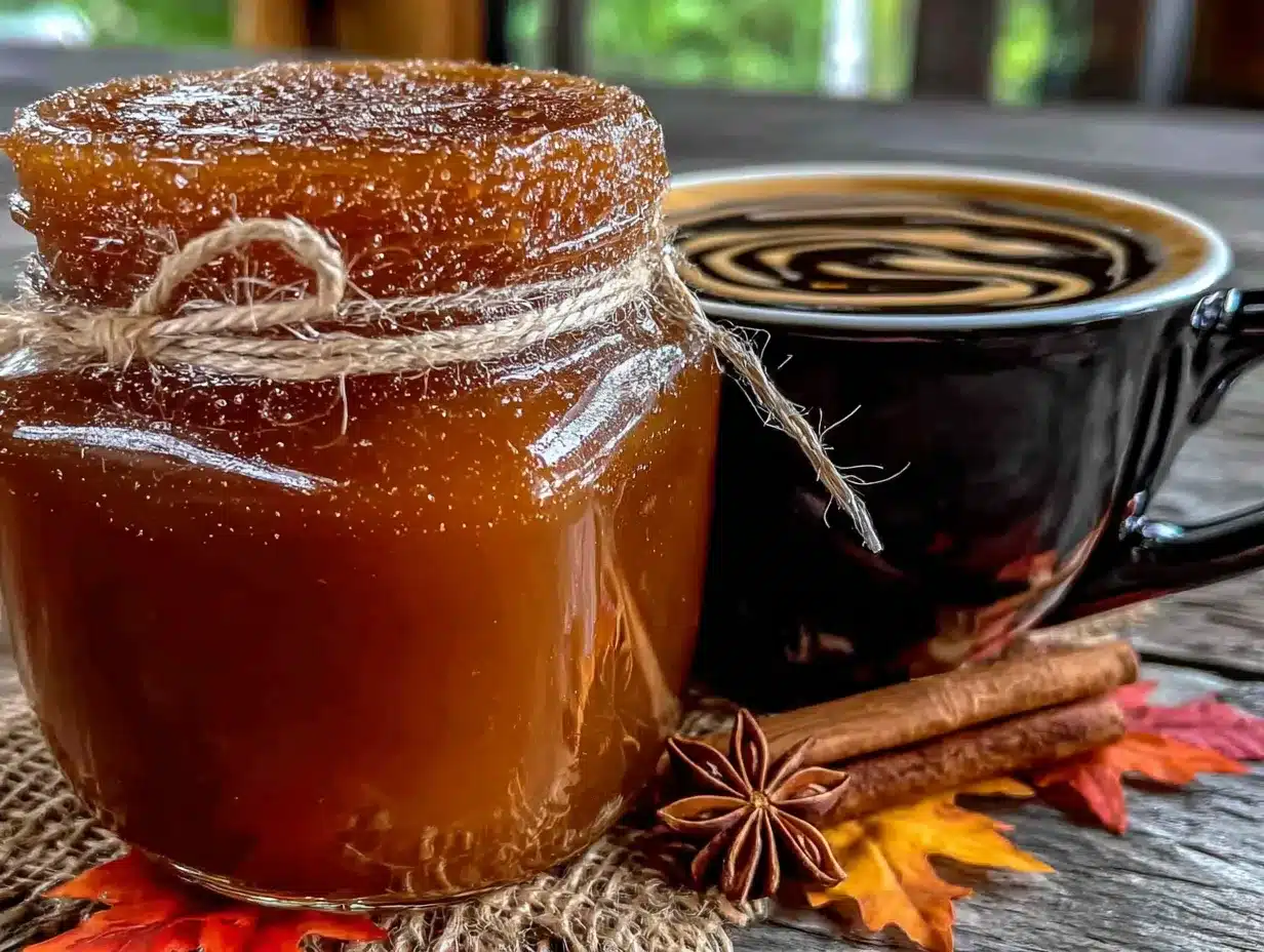 homemade pumpkin syrup for coffee preparation steps