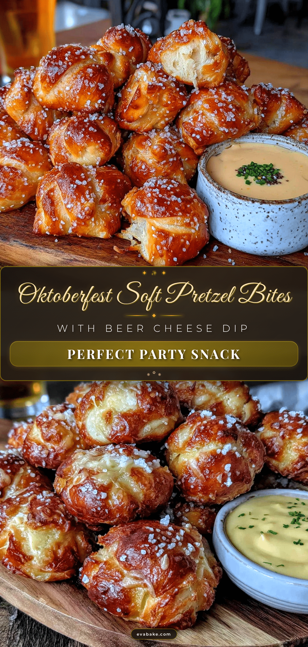 homemade soft pretzel bites with beer cheese dip recipe