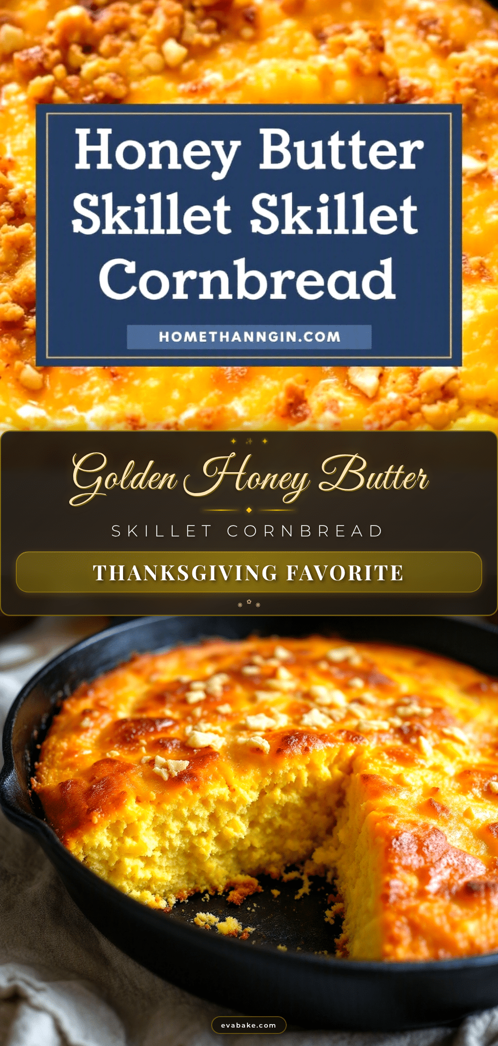 honey butter skillet cornbread recipe