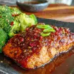 honey garlic salmon - featured image
