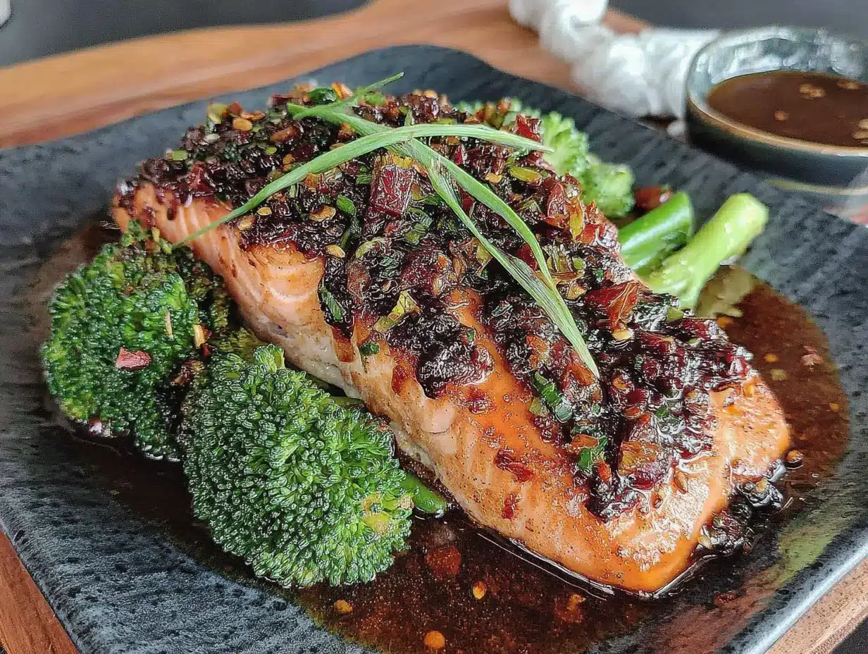 honey garlic salmon preparation steps