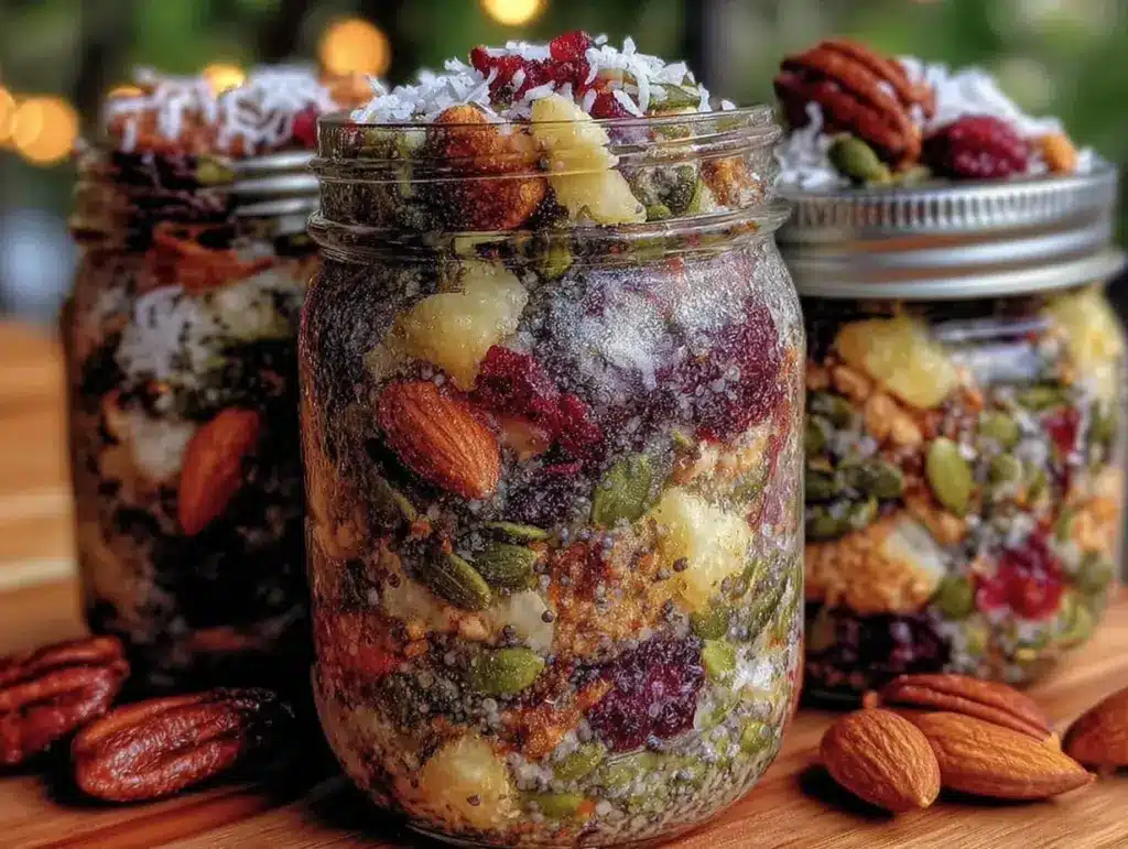 honey roasted pumpkin seed trail mix - featured image