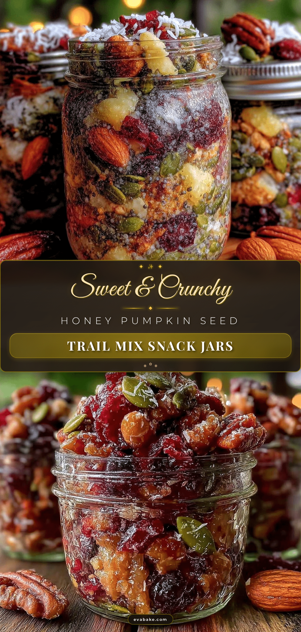 honey roasted pumpkin seed trail mix recipe