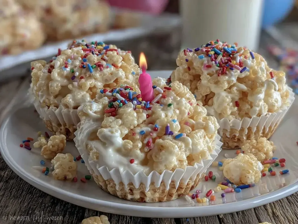 individual rice krispie treat cups - featured image