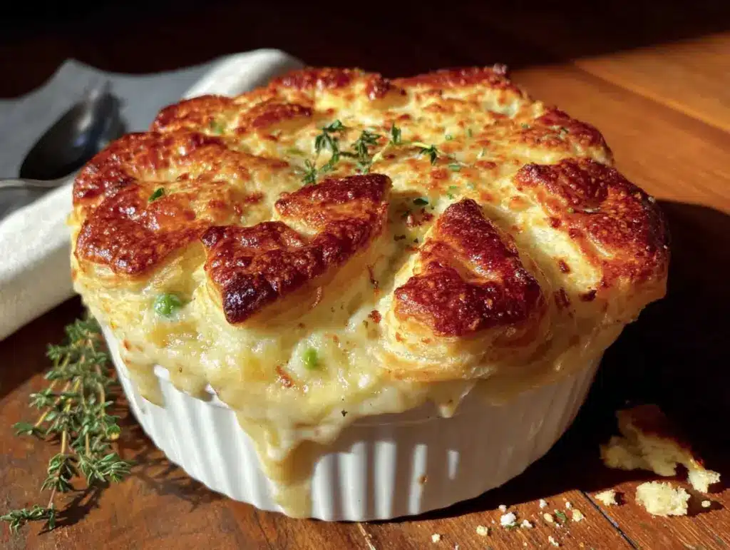 individual turkey pot pies for friendsgiving - featured image
