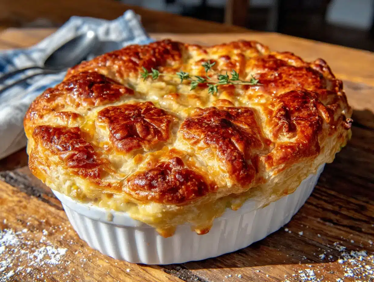 individual turkey pot pies for friendsgiving preparation steps