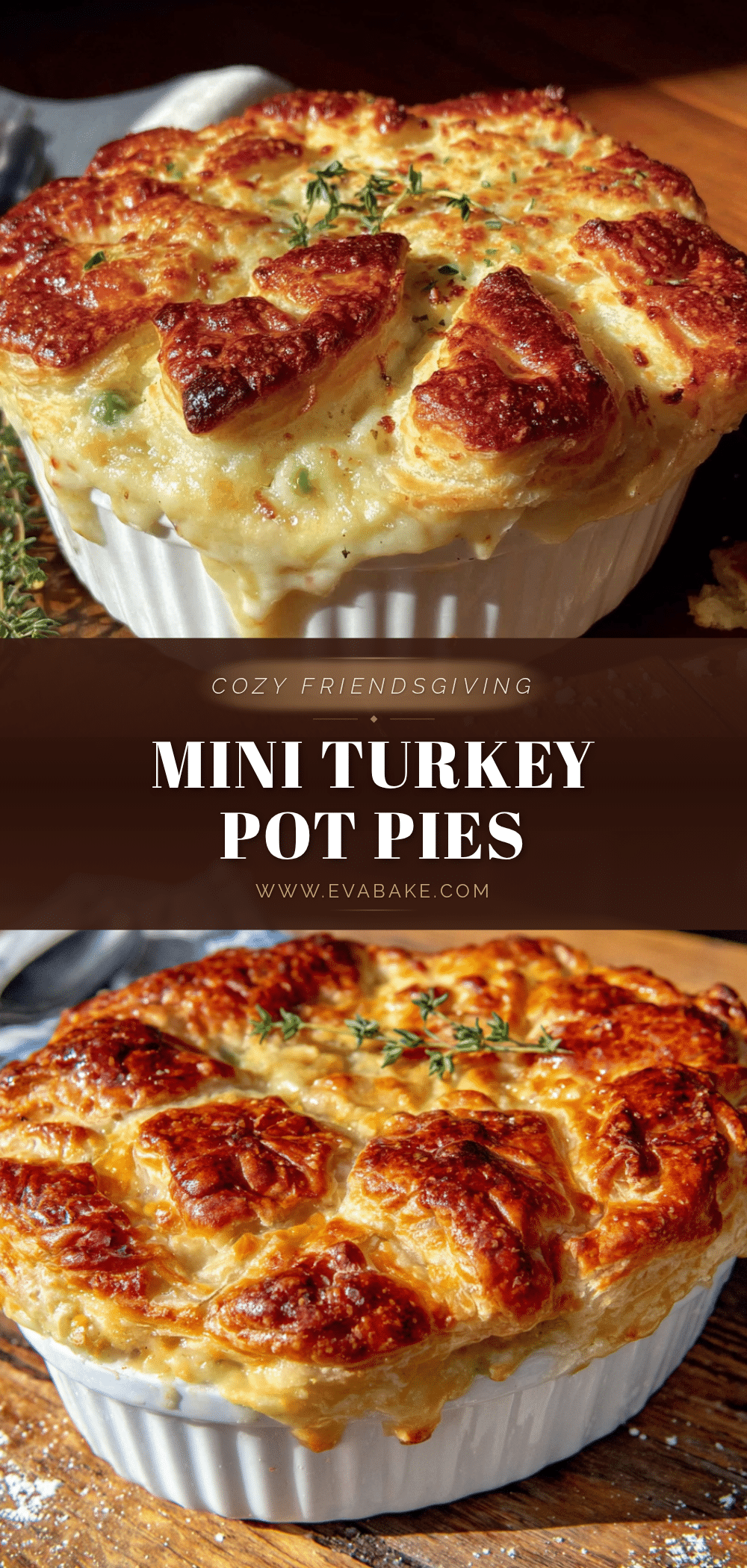 individual turkey pot pies for friendsgiving recipe
