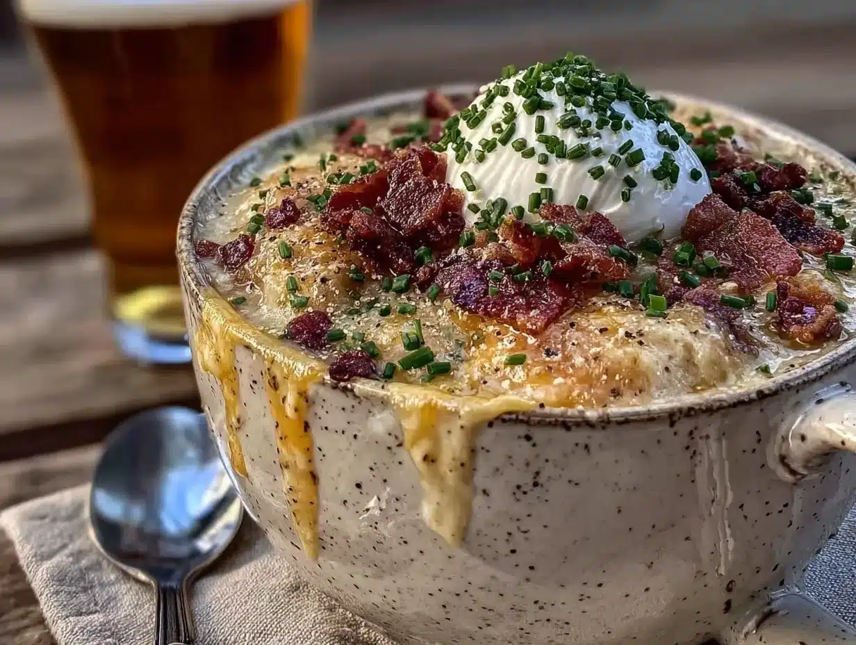 instant pot loaded baked potato soup preparation steps
