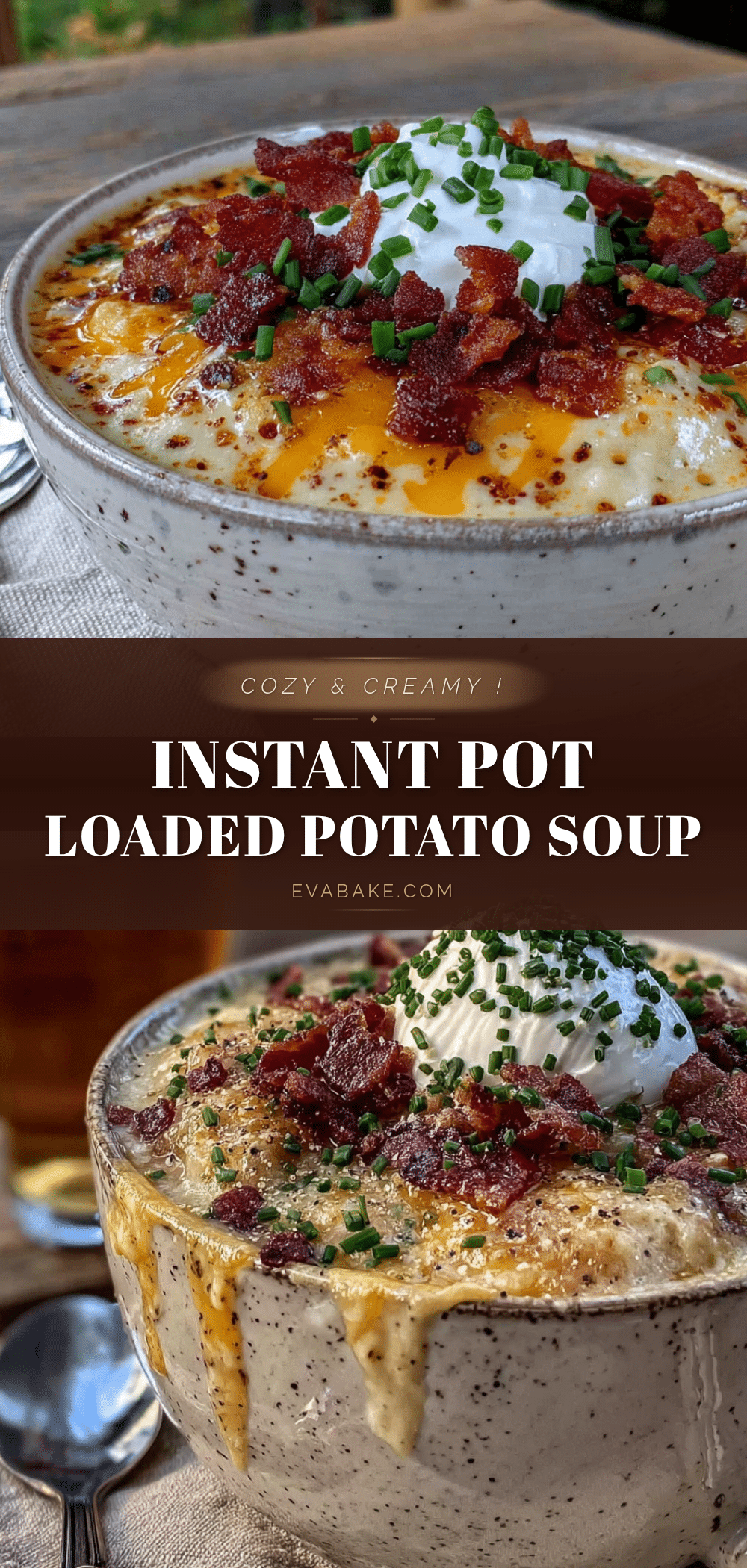 instant pot loaded baked potato soup recipe